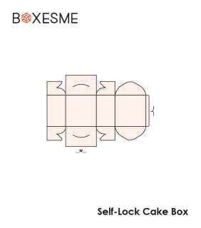 Self Lock Cake box